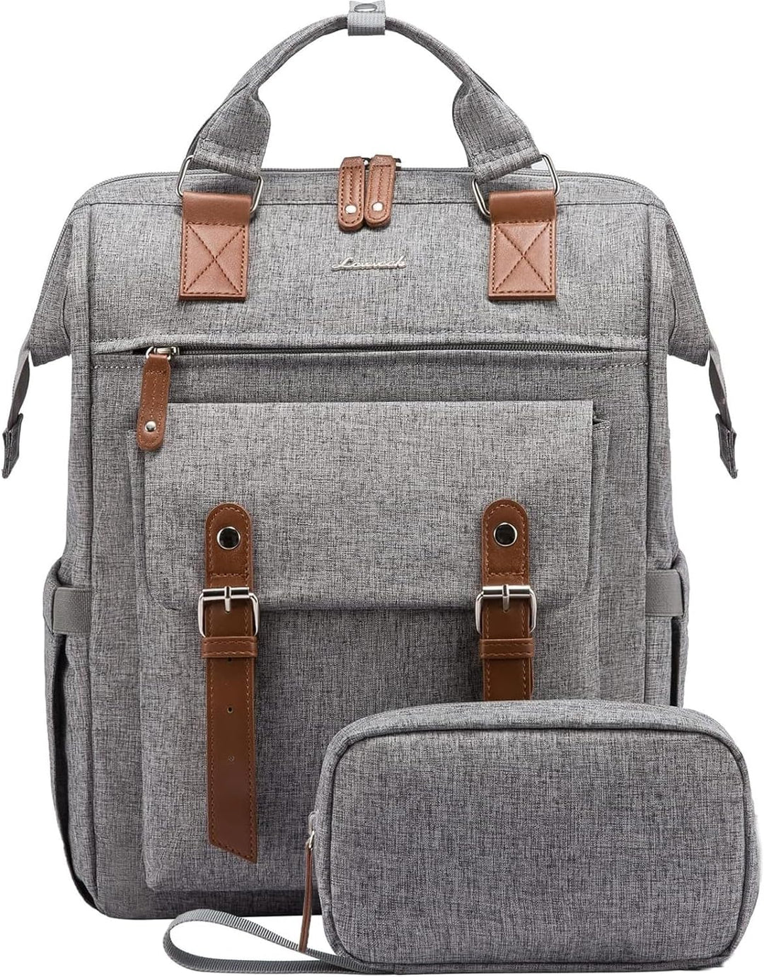 LOVEVOOK Rucksack Damen Gross, 17 Zoll Laptoptasche Schulrucksack Mädchen Teenager Reiserucksack Arb