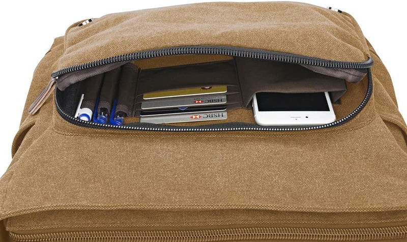 Ruschen Umhängetasche Herren aus Vintagem Segeltuch, Hochwertige Herrentasche, Laptoptasche für 15,6