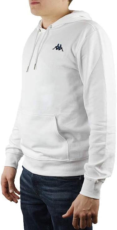 Kappa Herren Sweatshirt S Bright White, S Bright White