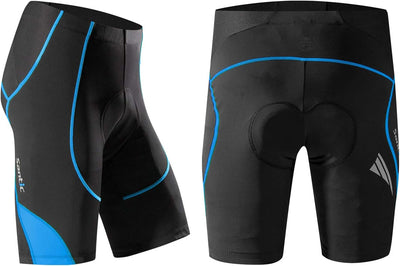 Santic Radlerhose Herren Kurz mit Sitzpolster Radhose Herren Kurz Fahrradhose Herren Gepolstert Rads