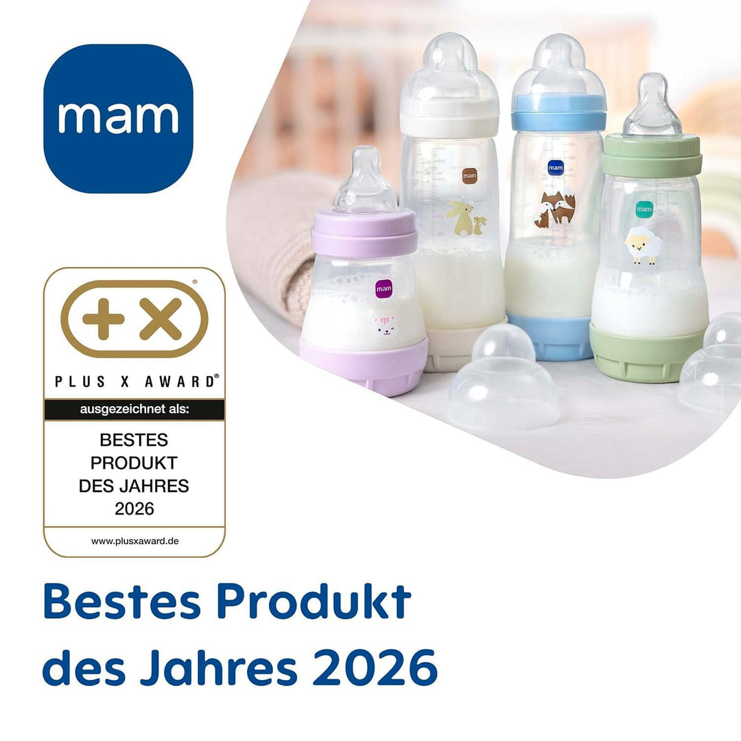 MAM Anti Colic Flasche 160 + 260 ml // 2er Set newborn // inkl. Sauger Grösse 1 ab Geburt 0+