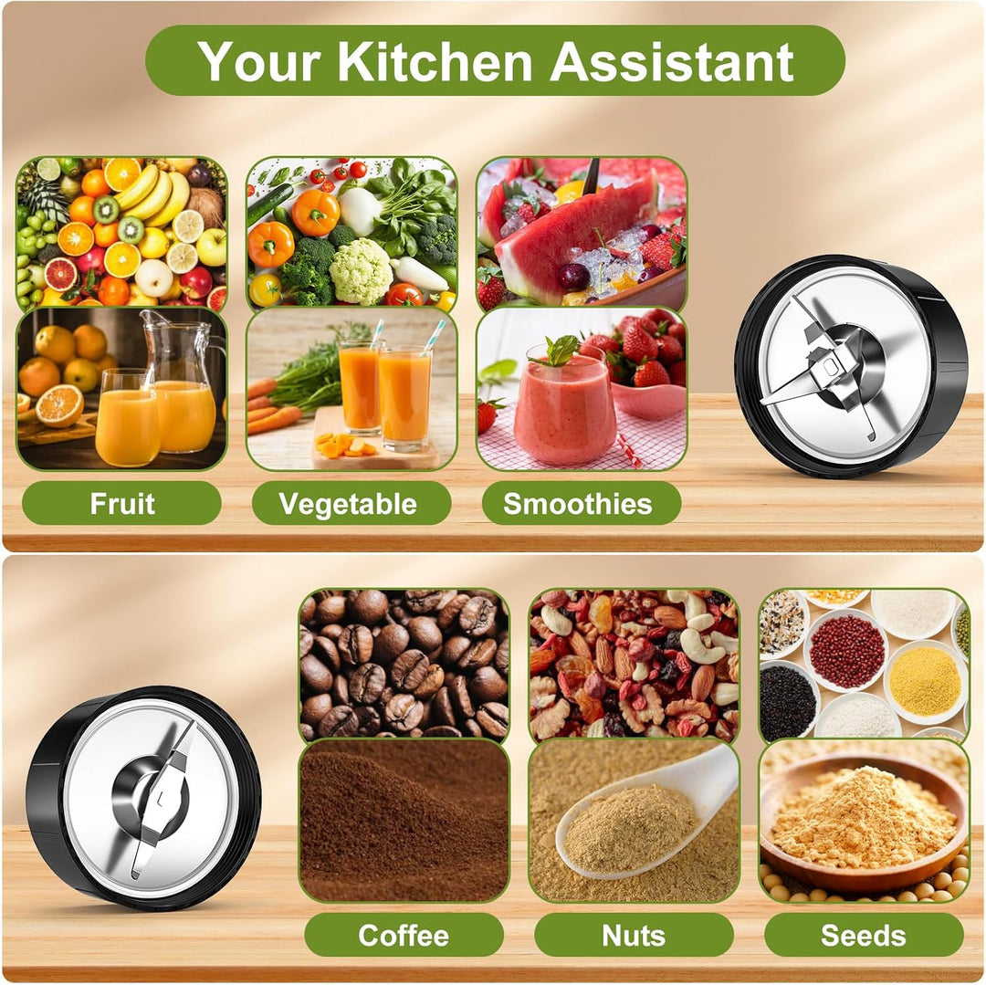 Smoothie Mixer, Apritsce 800W Standmixer Smoothie Maker, Blender Elektrisch mit 2 Flasche und 300ML