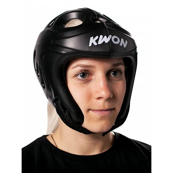 KWON Kopfschutz Shocklite, Versch. Farben Schwarz L