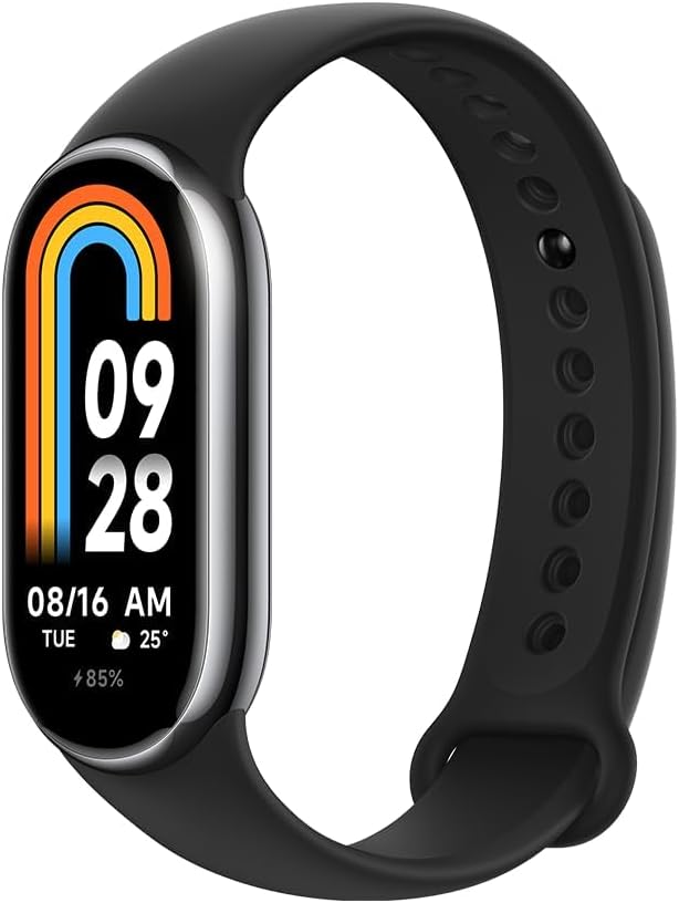 Xiaomi Smart Band 8 Fitness Tracker, 1.62 Inch AMOLED Display, 16 Days Battery Life, 5ATM, SpO2 Trac