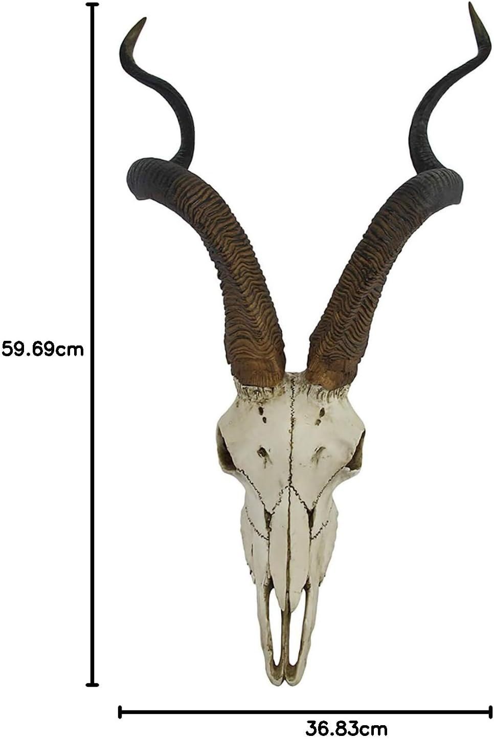 Things2Die4 african kudu antelope totenkopf wandsticker zum aufh?ngen cool twisted hörner Knochenfar