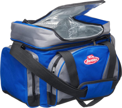 Berkley System Angeltasche/Tackletaschen – inklusive Köderboxen L Blue/Grey, L Blue/Grey