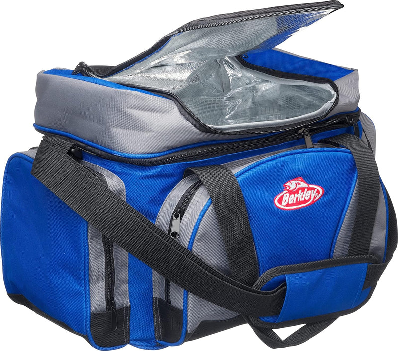 Berkley System Angeltasche/Tackletaschen – inklusive Köderboxen L Blue/Grey, L Blue/Grey