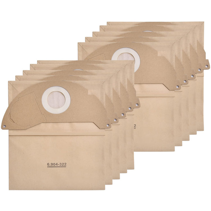 Leadaybetter 10 stück 6.904-322.0 Staubsaugerbeutel für Kärcher Müllbeutel WD2 Premium Filterbeutel