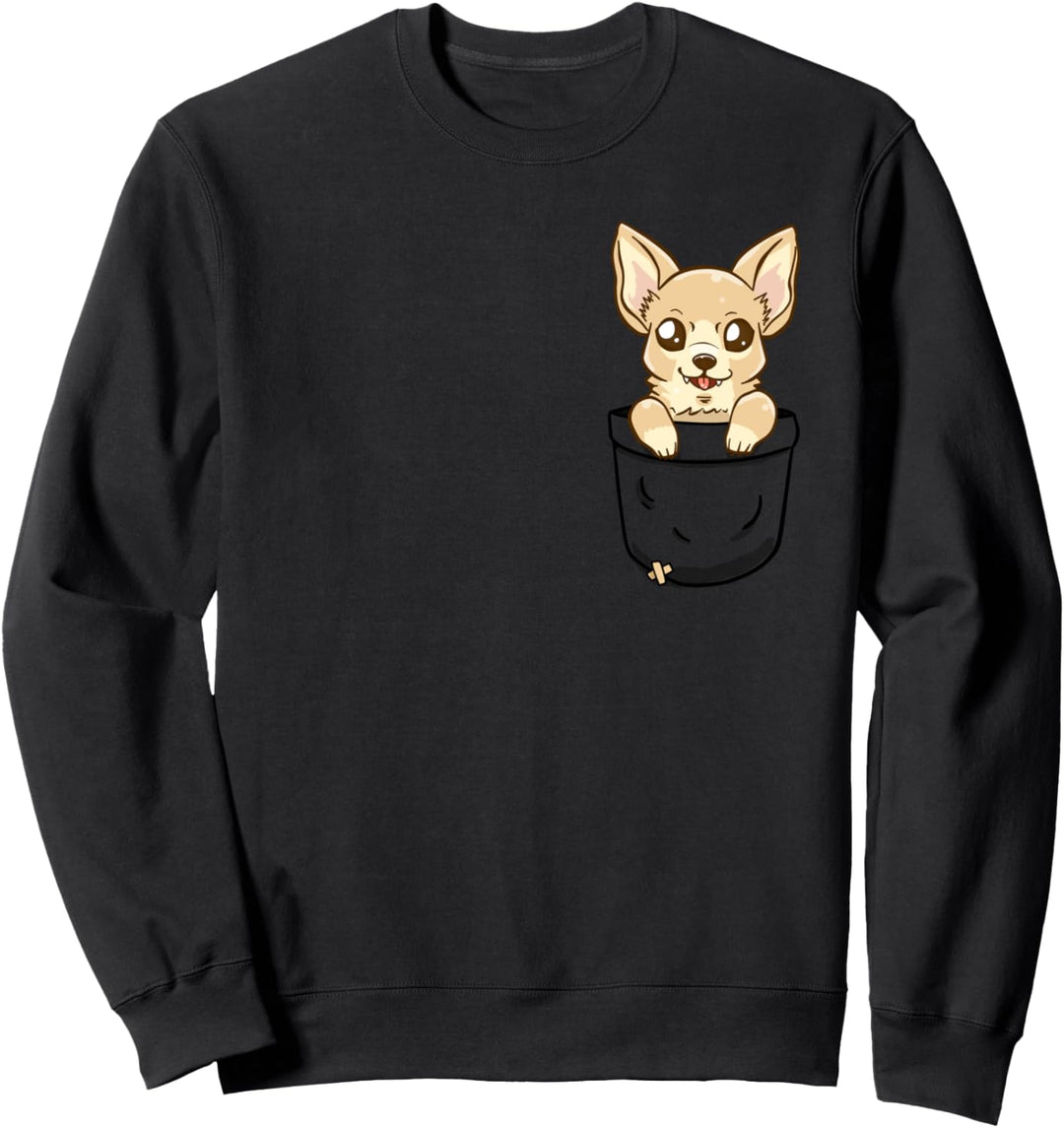 Pocket Cute Chihuahua Dog Puppy Sweatshirt