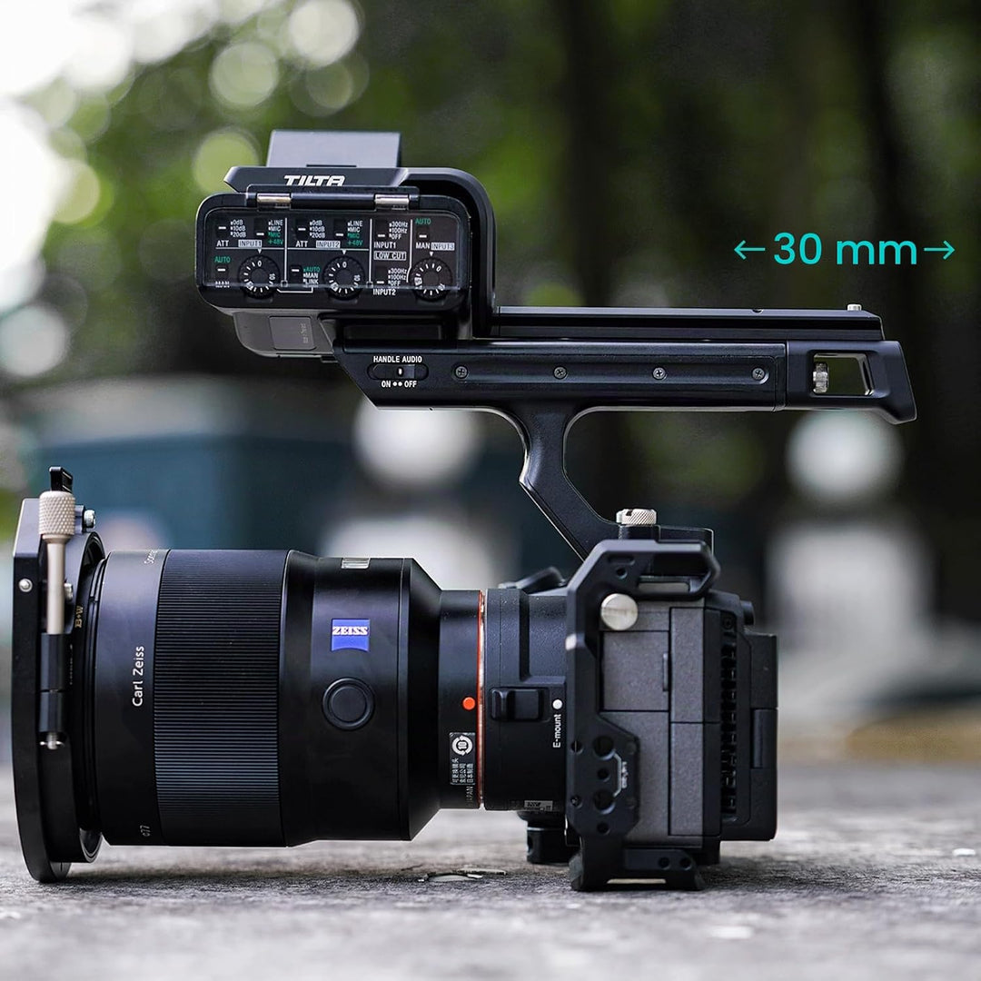 Tilta XLR-Verlängerungshalterung, kompatibel mit Sony FX3 mit 1/4-Zoll-Inbusschlüssel, sichere Verbi
