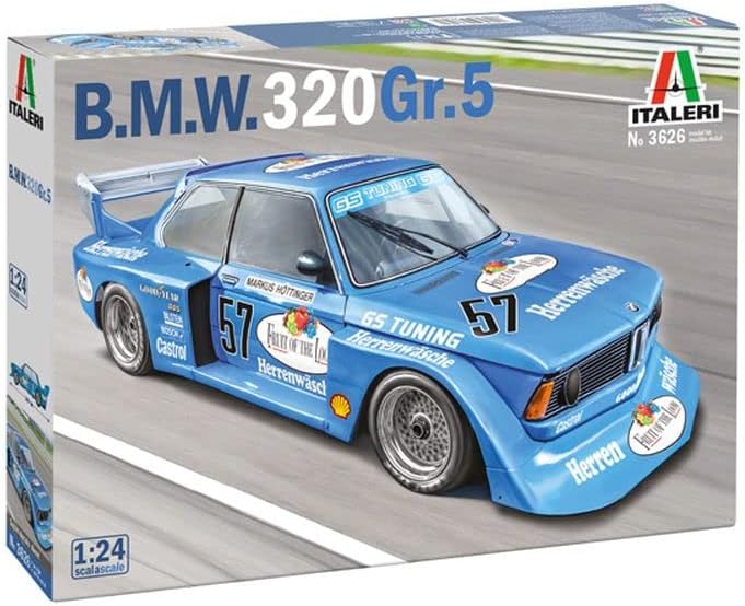 Italeri 3626S 1:24 B.M.W. 320 Gr. 5 - Modellbau, Bausatz, Standmodellbau, Basteln, Hobby, Kleben, Pl