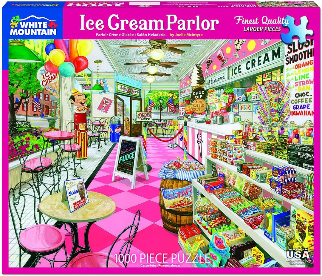 White Mountain Puzzles Eisdiele 1000 Teile Puzzle 1 EA