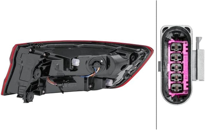 HELLA 2SD 012 246-171 Rückleuchte - LED - äusserer Teil - Audi A4 (8W2, 8WC, B9) - ECE/CCC - für Rec