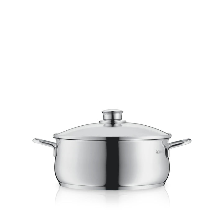 WMF Diadem Plus Kochtopf gross 20cm, Glasdeckel, Bratentopf Induktion 3l, Cromargan Edelstahl polier