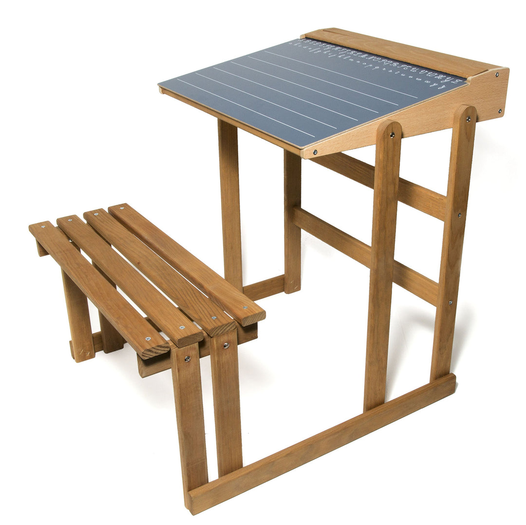 Jeujura Schulschreibtisch aus Eichenholz, Holz, merhfarbig