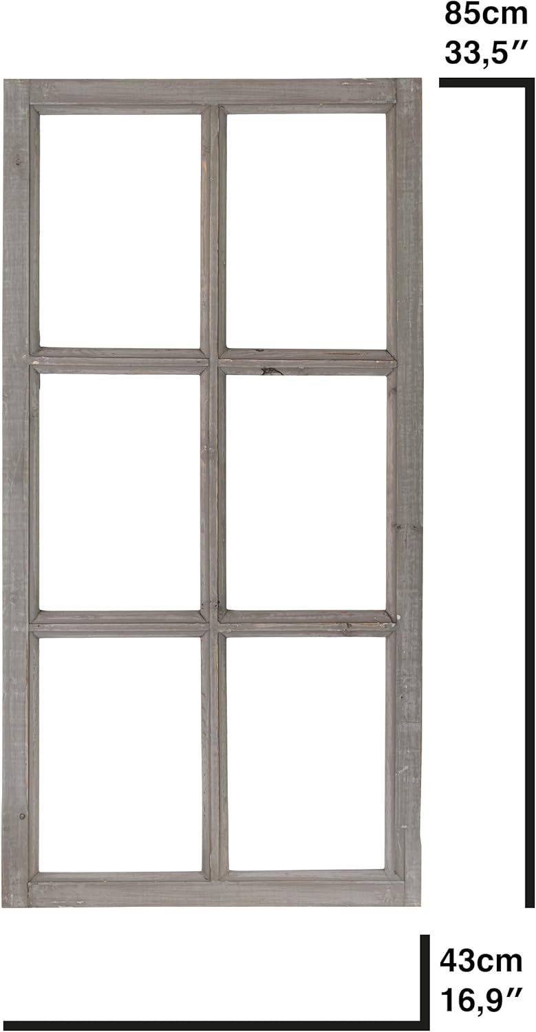 Blümelhuber Deko Vintage Stallfenster im Landhausstil - Boho Deko Fenster - Holz Dekofenster - Hochz