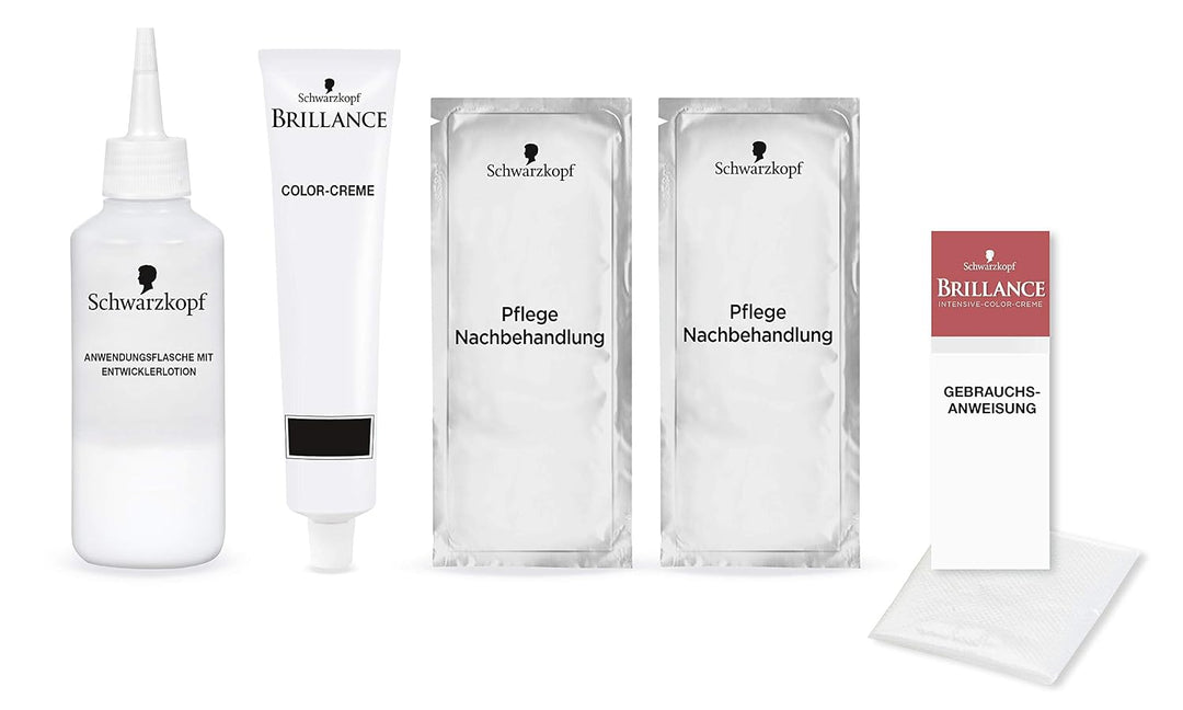 SCHWARZKOPF BRILLANCE Intensiv-Color-Creme 891 Blau-Schwarz Stufe 3, mit extra Diamant-Glanz-Nachbeh