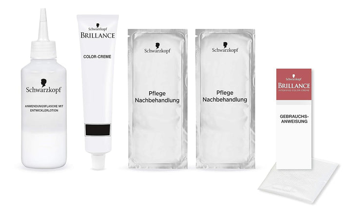 SCHWARZKOPF BRILLANCE Intensiv-Color-Creme 891 Blau-Schwarz Stufe 3, mit extra Diamant-Glanz-Nachbeh