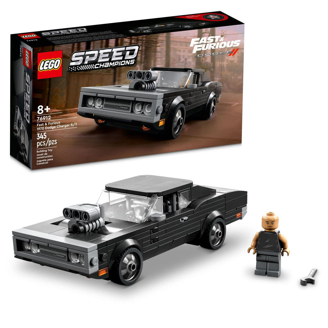LEGO Speed Champions Fast &amp; Furious 1970 Dodge Charger R/T 76912, Spielzeug-Muskelauto-Modell-Set fü