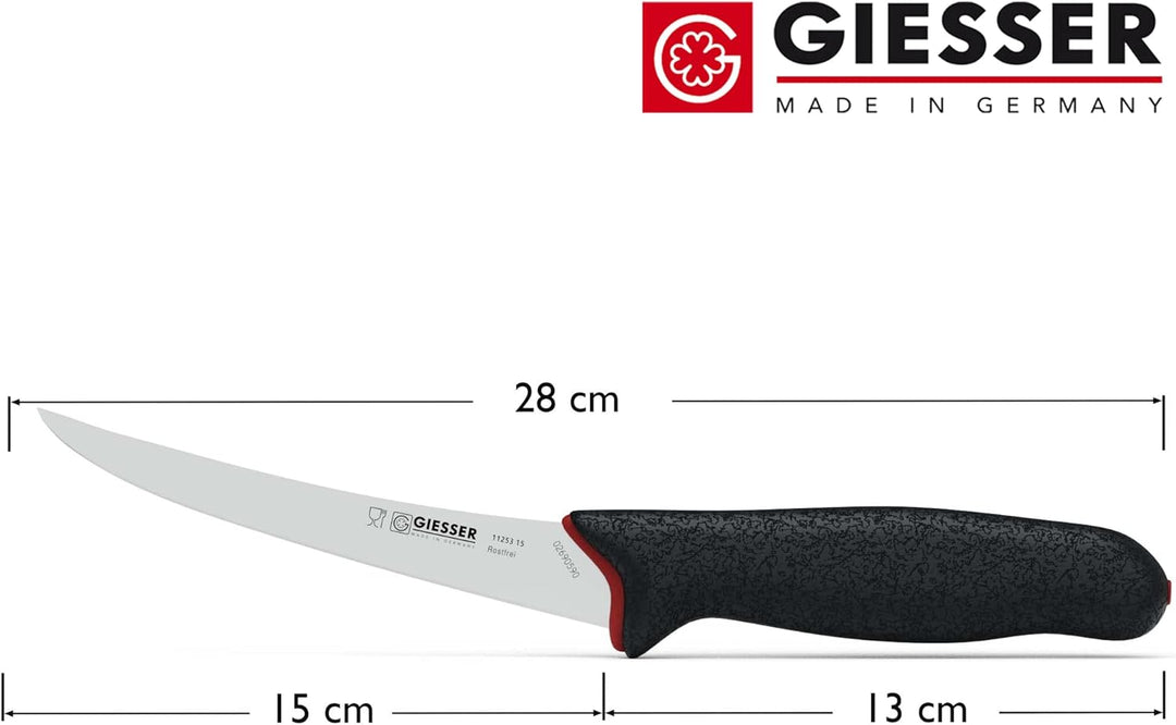 Giesser seit 1776 - Made in Germany - Ausbeinmesser rutschfest PrimeLine, 15 cm Klinge sehr flexibel
