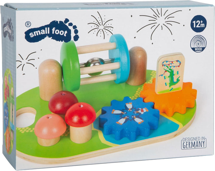 small foot Motorikboard "Freizeitpark" aus Holz, farbenfroh gestaltet, inkl. Zahnrädern u. v. m., ab