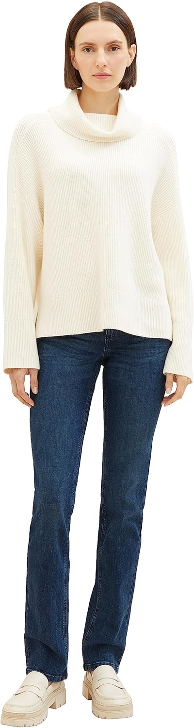 TOM TAILOR Damen Alexa Straight Jeans 26W / 32L 10282 - Dark Stone Wash Denim, 26W / 32L 10282 - Dar