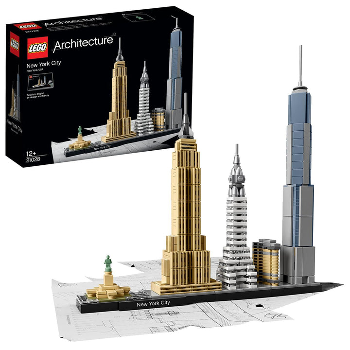LEGO Architecture New York City Set, Skyline-Modellbausatz mit World Trade Center und Freiheitsstatu