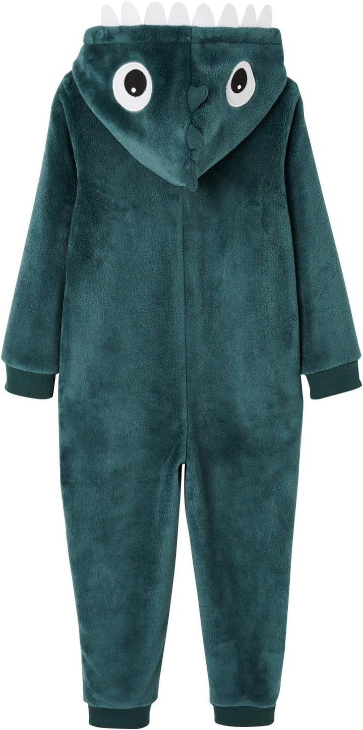 Vertbaudet Plüsch-Overall, Onesie Dinosaurier Vert 86, Vert 86