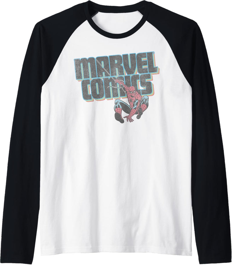 Marvel Comics Spider-Man Classic Web Sling Logo Raglan