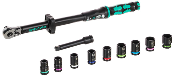 Wera 05075681001 Click-Torque C 3 Set 2 Drehmomentschlüsselsatz, 11-teilig Click-Torque C 3 Set 2 Si