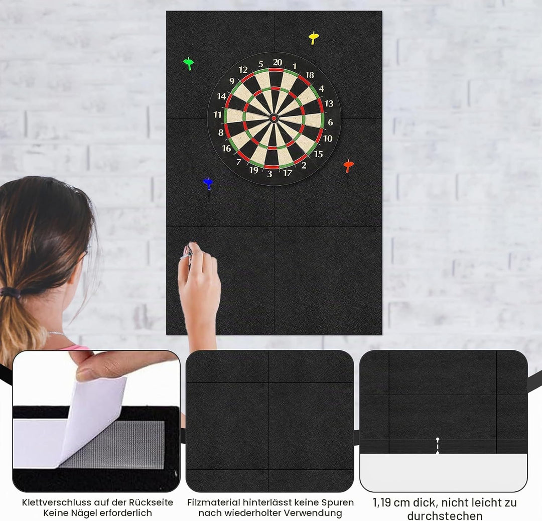 Dartboard Wandschutz,Filz Dartscheibe Dart Zubehör-Dart Surround Eva T:1.2cm,Dartscheibe Schutzring