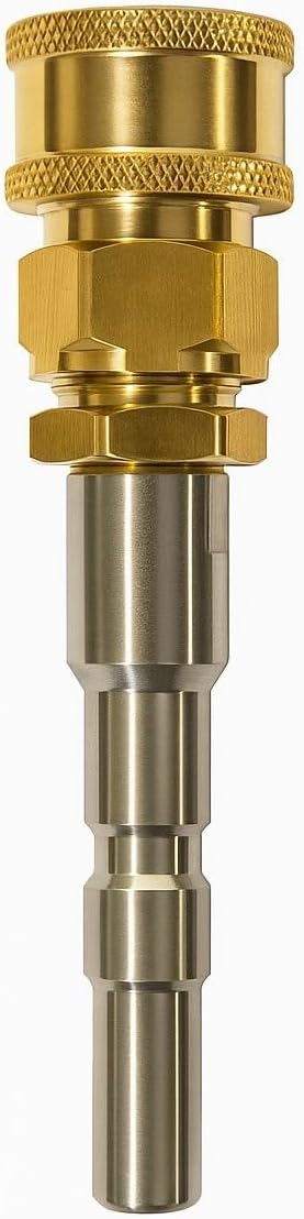 Adapter Kränzle D12 auf 1/4" IG Schnellkupplung – Edelstahl & Messing – 250 Bar Hochdruck Adapter –