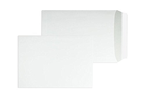 Blanke Briefhüllen, Versandtaschen, Haftklebung, Gerade Klappe, Ohne Fenster, DIN C4, 90 g/qm Offset