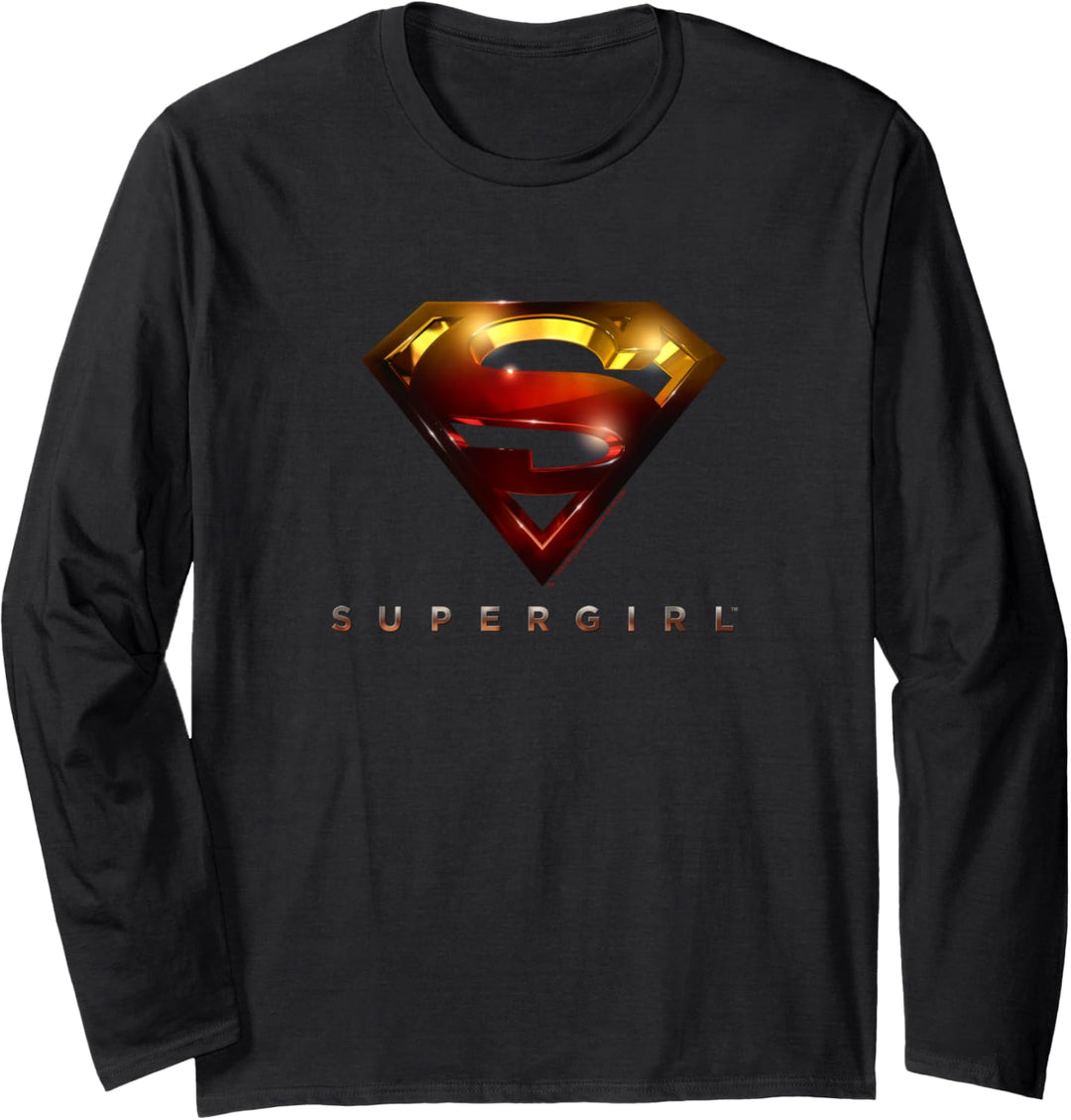 Supergirl: TV Series Logo Glare 3D Langarmshirt