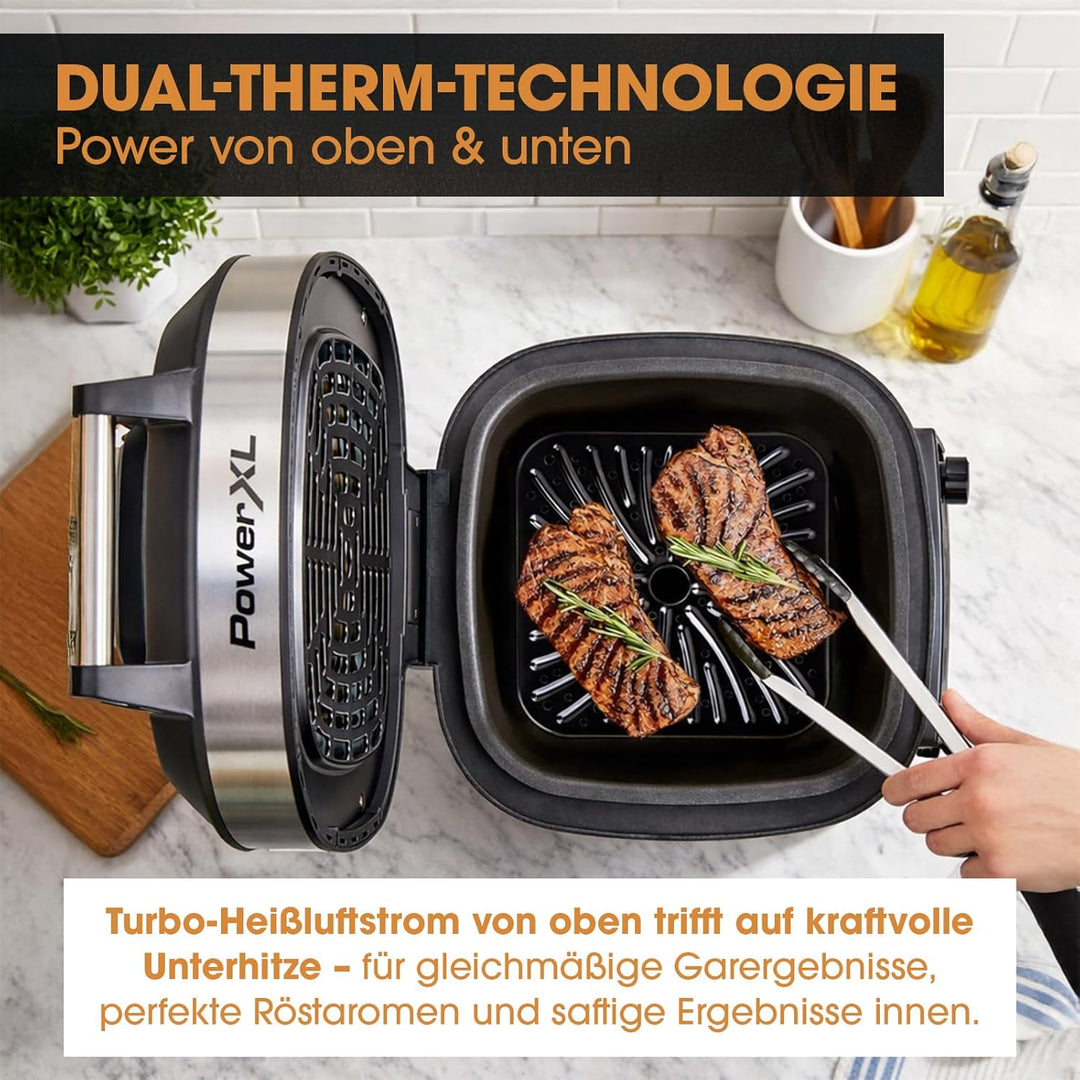 Mediashop PowerXL Multicooker – 12-in-1 Kocher mit Air Fryer Funktion – zum Braten, Kochen, Frittier