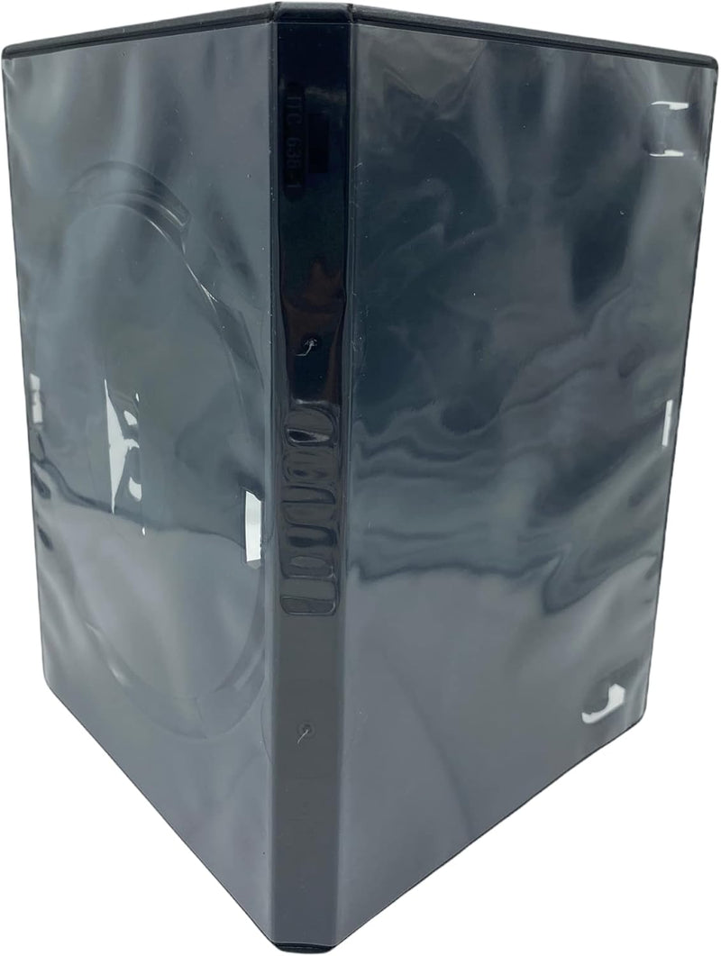 AMARAY DVD Hülle, Hüllen schwarz für 1 Disc 14mm - 25 Stück