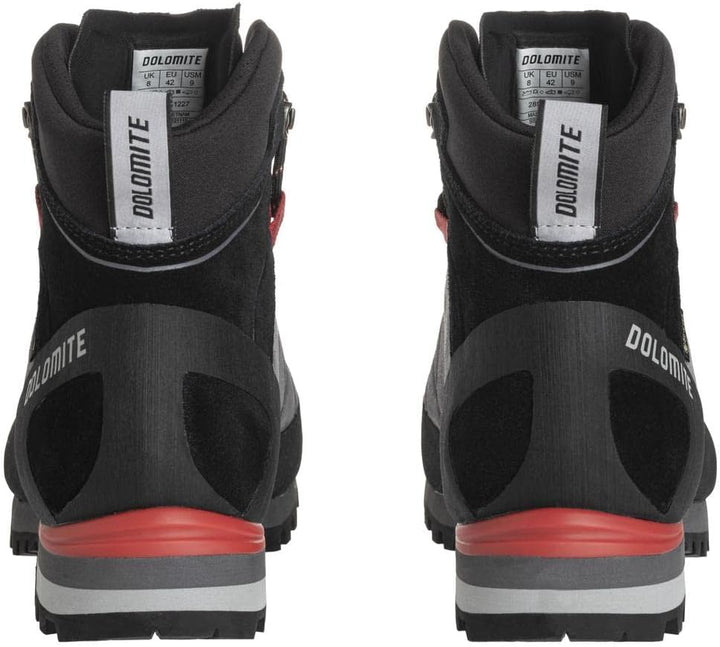 Dolomite Herren Crodarossa Hi GTX Stiefel Bootsschuh 43 1/3 EU Grau Rot Gunmetal Grey Fiery Red, 43