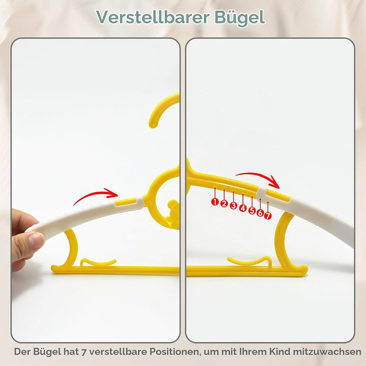 Mitwachsende kleiderbügel Kinder, 30 stück 28-36 cm mitwachsende kinderkleiderbügel stapelbare Baby