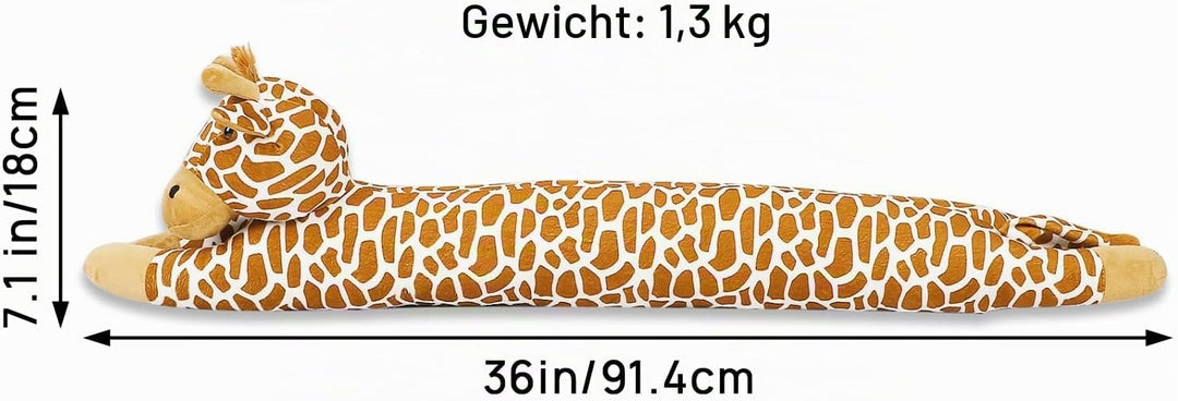 SANFERGE 91,4 cm 1,4 kg robuster Zugluftstopper unter der Tür, dekorativer schalldichter Tür-Zugluft