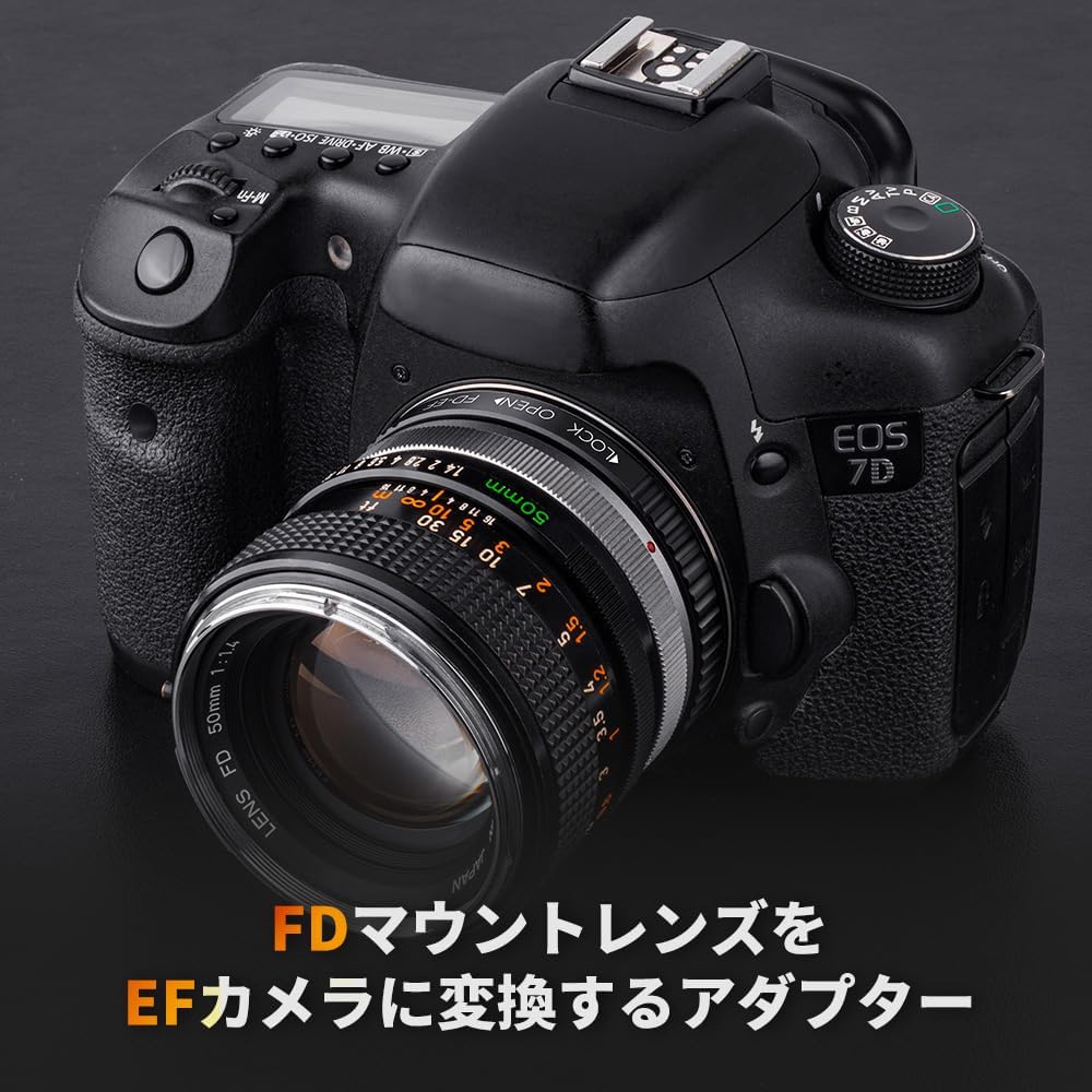 K&F Concept FD-EOS Objektivadapter Adapter Canon Objektiv Adapterring für Canon FD FL Objektiv an Ca