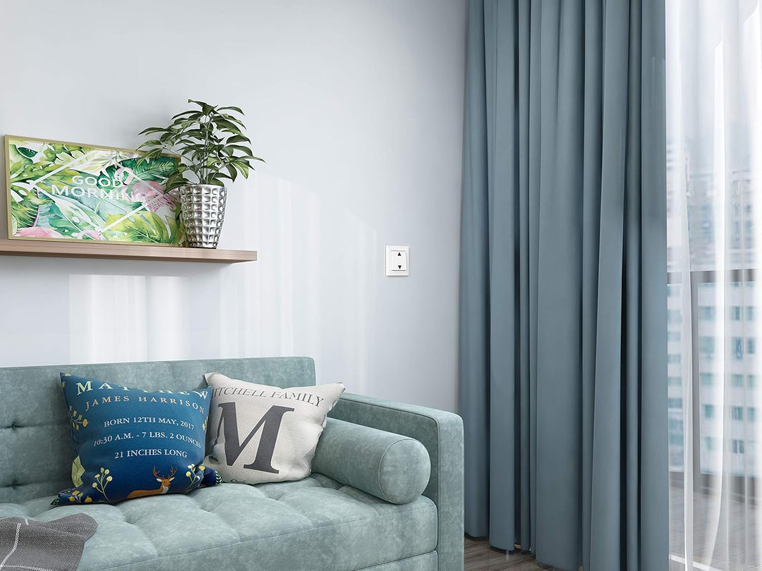 REV 0088167090 Link2Home, WLAN Rollladenschalter + Rahmen, App- u. Sprachsteuerung, weiss, Rollladen