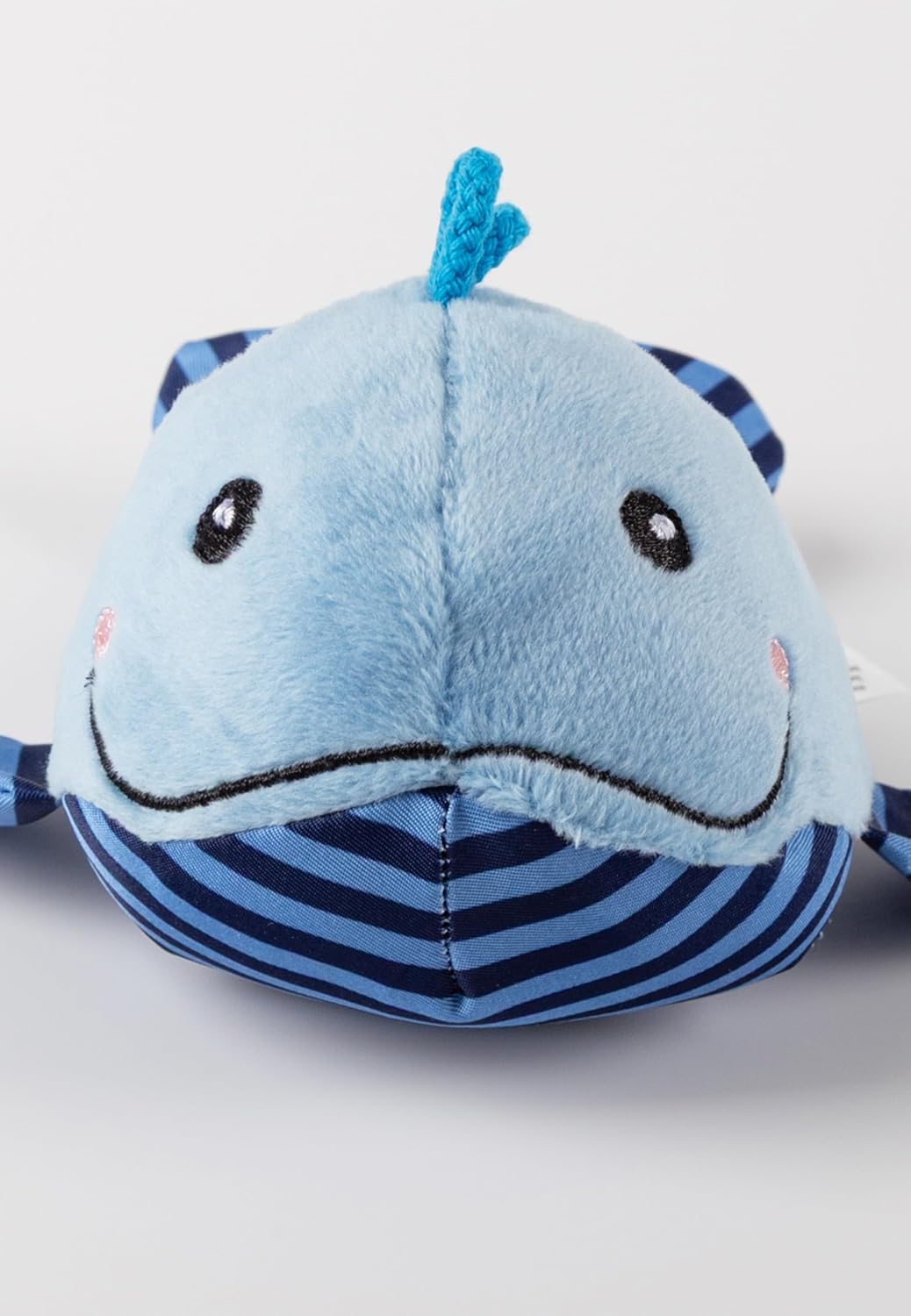 SIGIKID 41172 Rassel Wal Red Stars Mädchen und Jungen Babyspielzeug empfohlen ab Geburt blau Wal emp