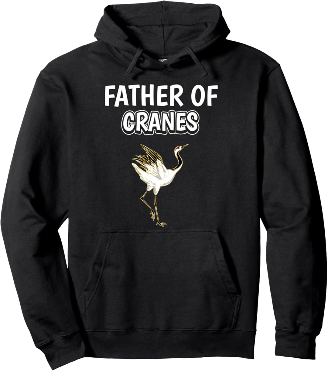 Herren Jungen Father Of Cranes Papa Vatertag Kranich Pullover Hoodie