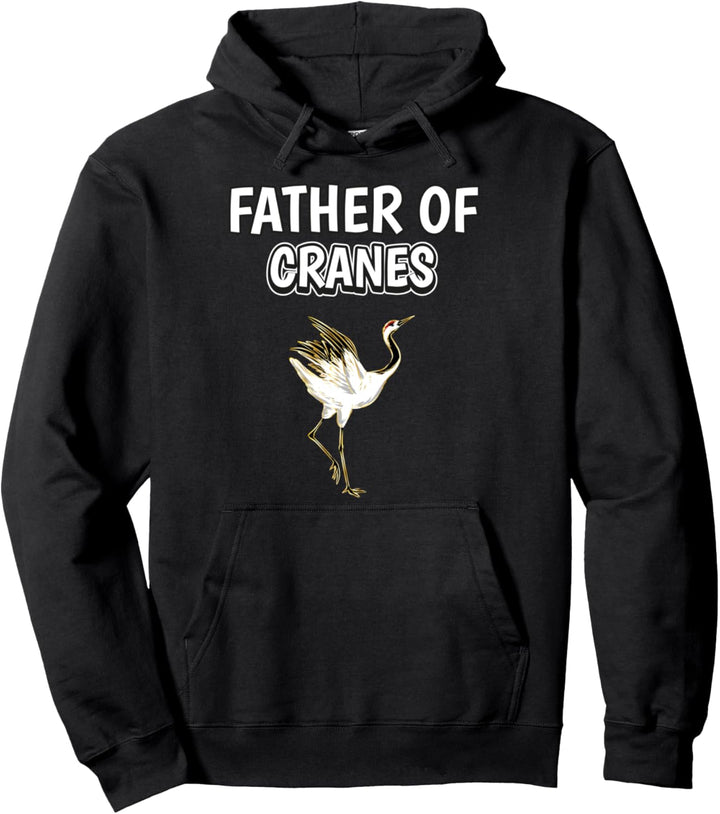 Herren Jungen Father Of Cranes Papa Vatertag Kranich Pullover Hoodie