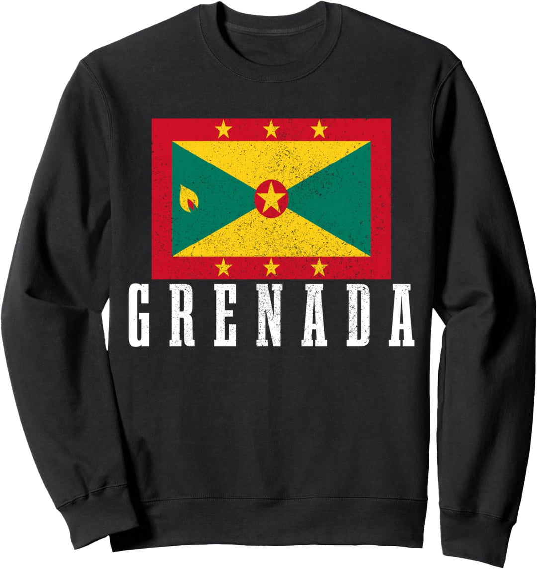 Grenada Flagge Vintage Karibik Souvenir Sweatshirt