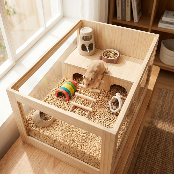 Hamster-Einstreu, Staubfreie Maiskolben-Pellets für Haustierbett, Kaninchen, Eichhörnchen, Hamster,