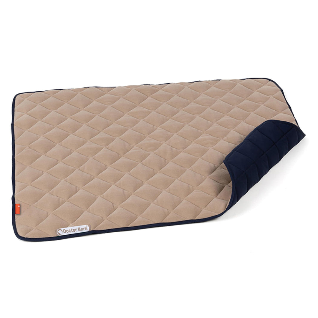 Doctor Bark Hundedecke Fleece Wendedecke - Flauschige, robuste Hundematte für mittlere Hunde - Liege