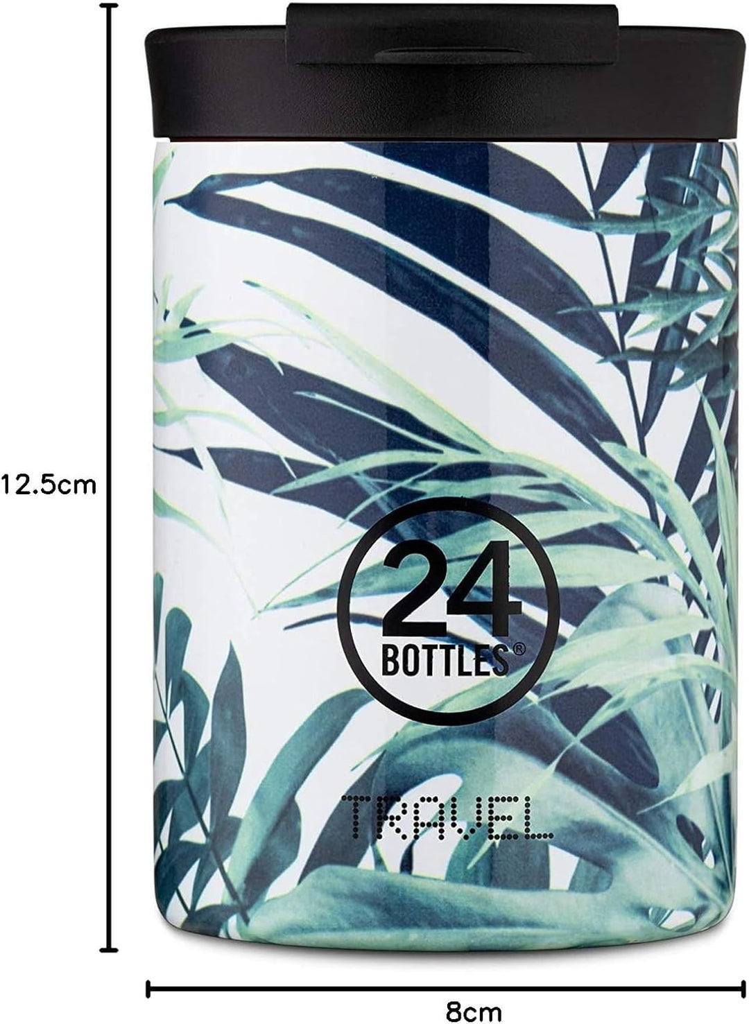 24Bottles Travel Tumbler aus Edelstahl in der Farbe Lush mit 350ml, Masse: 8cm x 8cm x 12,5cm, 424 3