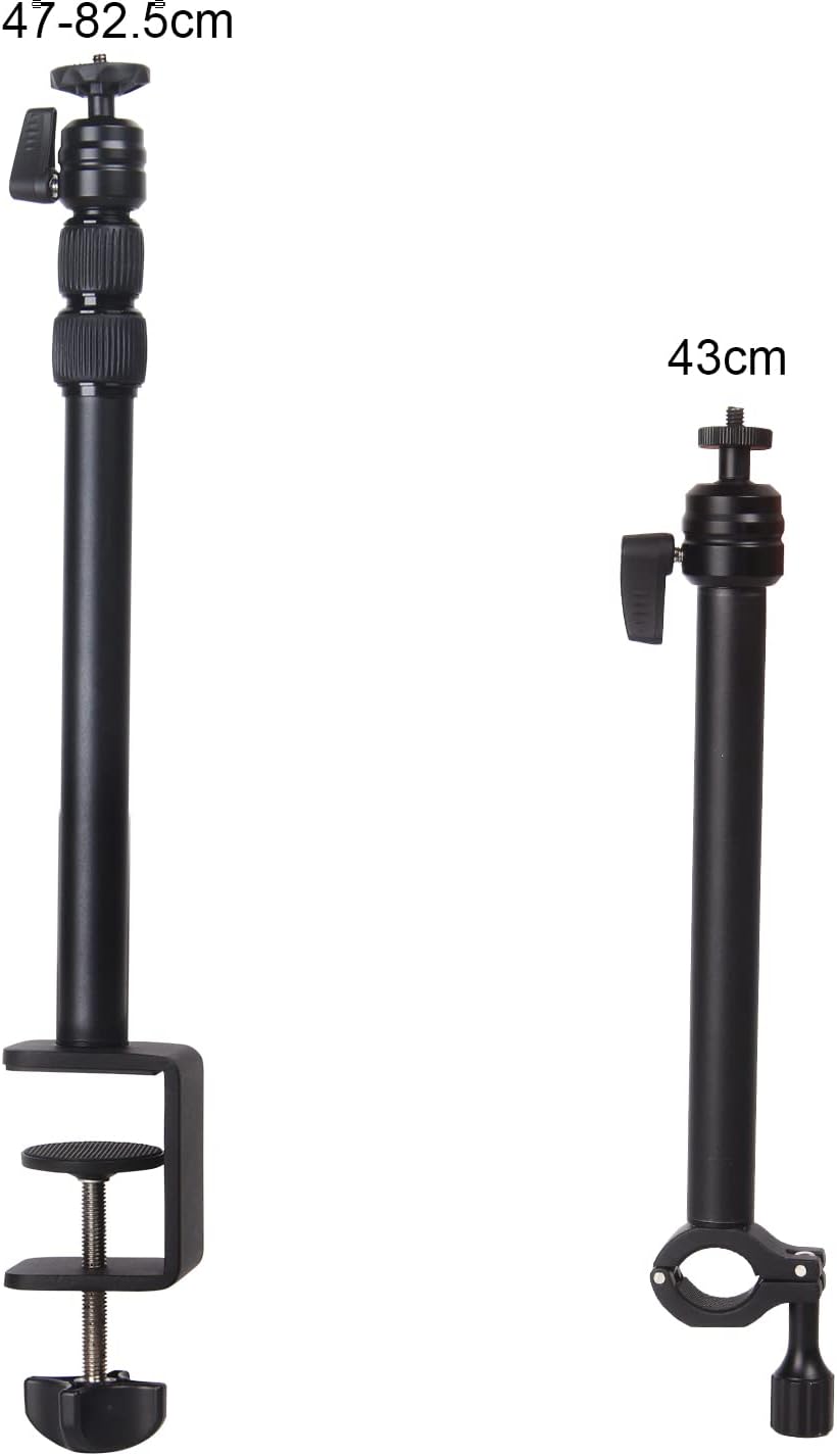 CAMBOFOTO Multifunctional Desktop Stand with 1/4" Ball Head,Suitable for Cameras, Ring Lights, Micro