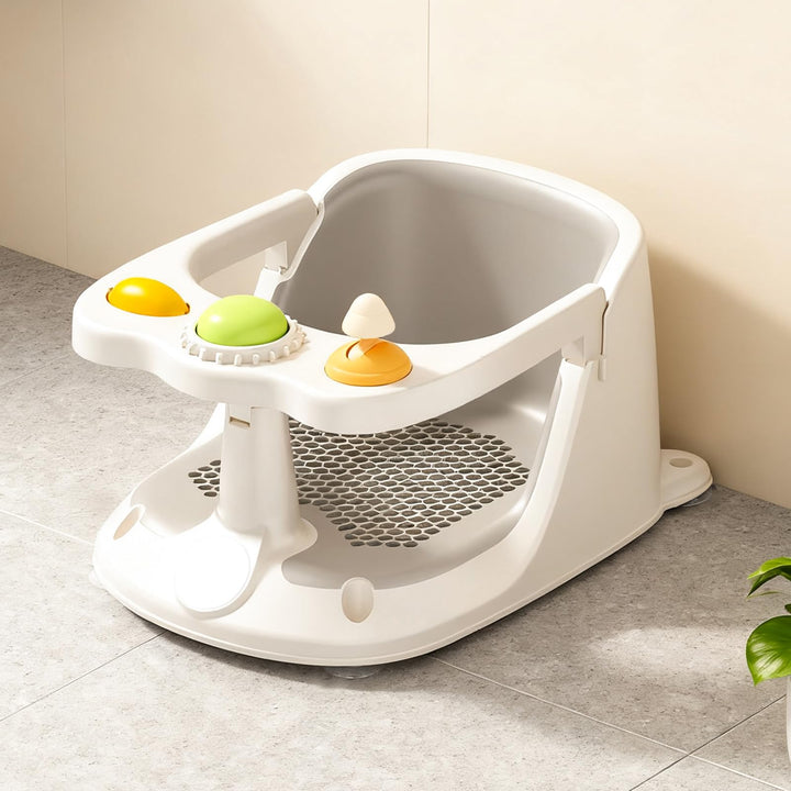 DEANIC Badewannensitz Baby ab 6 Monate - Badesitz mit Rutschfesten Saugnapfen, Netzsitz-Design zur V